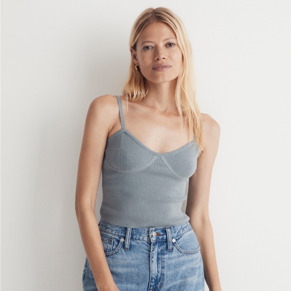 Madewell Crop Sweater Tank - XL